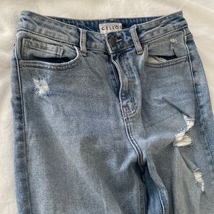 Cello high rise ripped jeans